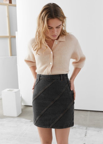 Organic Cotton Denim Mini Skirt