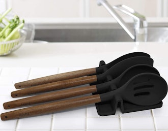 Silicone Utensil Rest with Drip Pad 