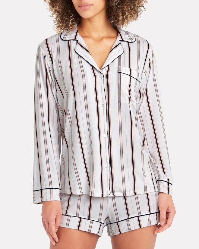Giftable Gisele Striped Short Pajama Set