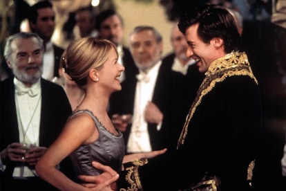 Hugh Jackman and Meg Ryan dancing in a "Leopold" movie scene