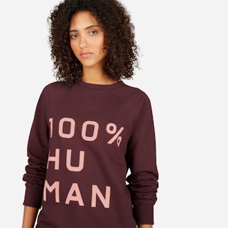 The 100% Human French Terry Sweatshirt in Large Print