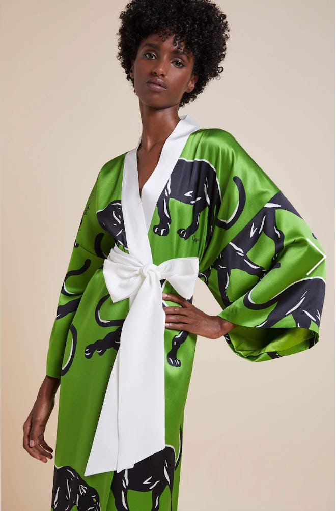 Queenie Hades Full Length Silk Kimono