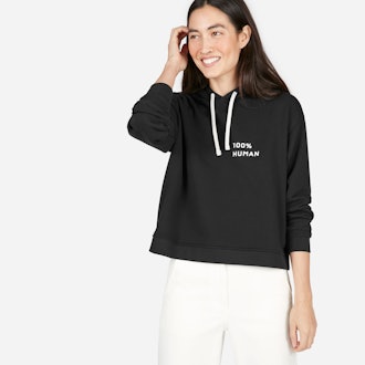 The 100% Human French Terry Hoodie in Small Print