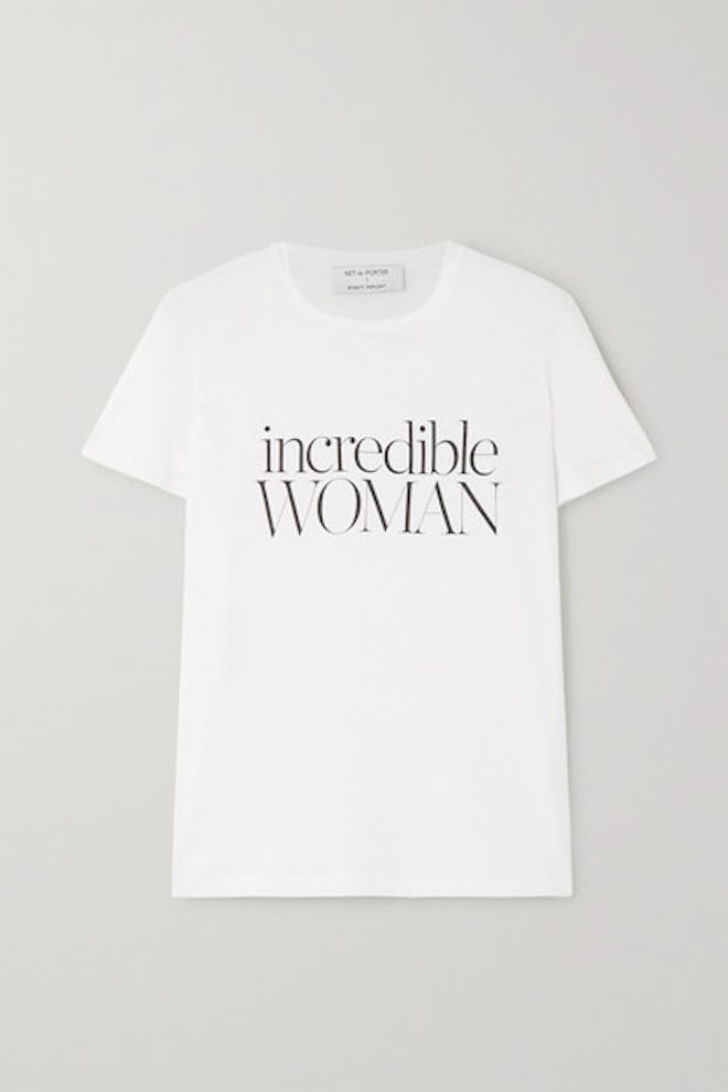 Ninety Percent International Women's Day Printed Cotton-Jersey T-shirt