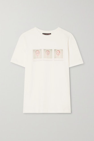 ALEXACHUNG International Women's Day Printed Cotton-Jersey T-Shirt