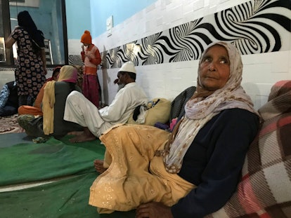 Muslims in Delhi have been forced to flee their homes after religious violence