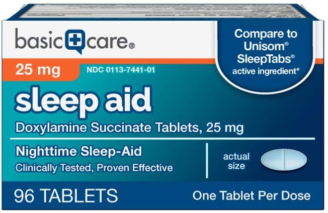 Basic Care Sleep Aid Doxylamine Succinate Tablets (96 Count)