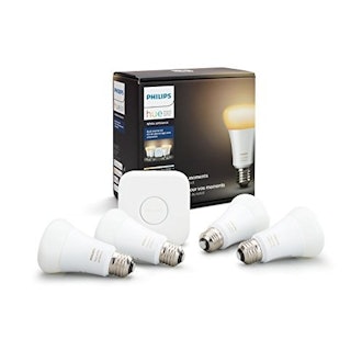 Philips Hue White Ambiance Smart Light Bulb Starter Kit