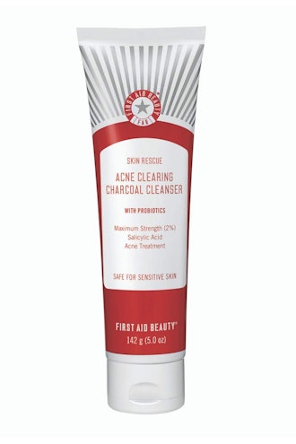 First Aid Beauty Skin Rescue Acne Clearing Charcoal Cleanser With Probiotics