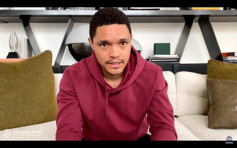 Trevor Noah has been hosting The Daily Show from his apartment.