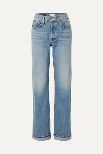'90s Relaxed Long High-Rise Straight-Leg Jeans