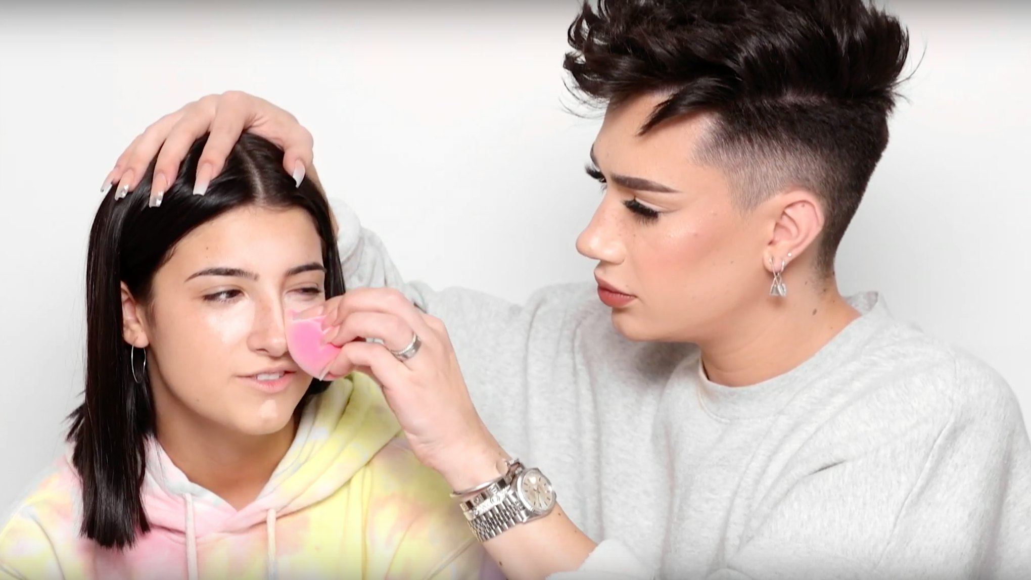 James Charles' Video Doing Charli D'Amelio's Makeup Is Honestly So