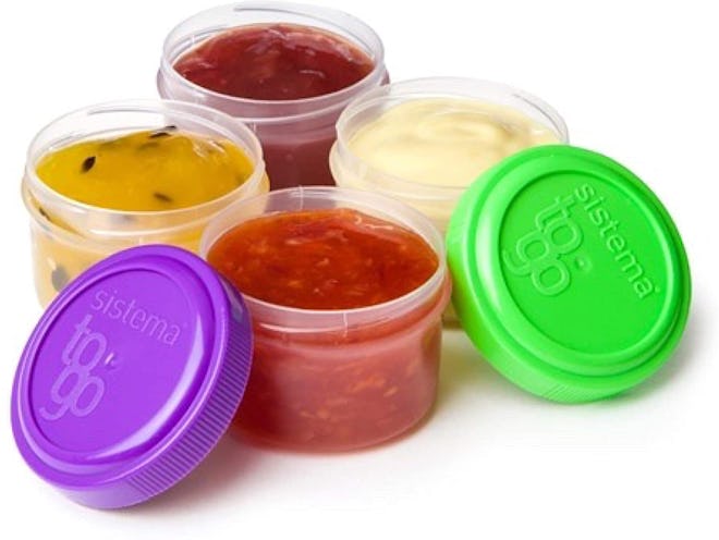 Sistema Salad Dressing Containers (4-Pack, 1.18-Oz. Each)