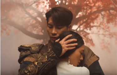 A screenshot from Jackson Wang's "100 Ways" music video.