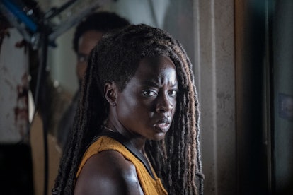 Danai Gurira as Michonne and Kevin Carroll as Virgil in The Walking Dead