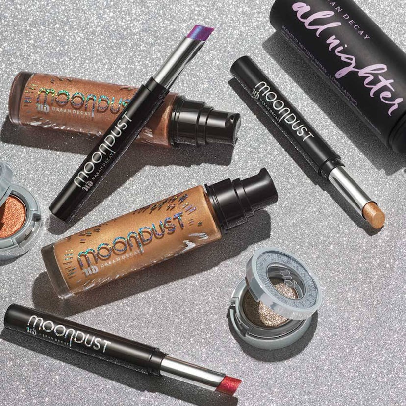 Urban Decay's new Moondust launch includes more glitter eyeshadows, a body illuminizer, and lipstick...