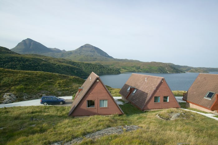 Cabins in a remote fishing town