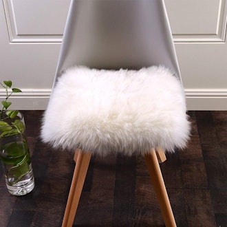 Softlife Square Faux Fur Sheepskin Chair Cover 