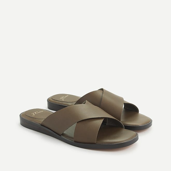 Gretchen Cross-Strap Sandals