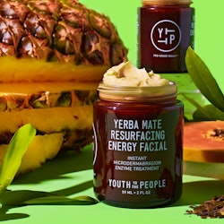 Youth To The People's Yerba Mate Resurfacing Energy Facial with ingredients.