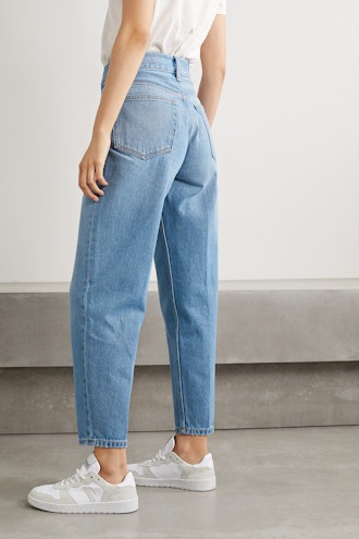 40s Zoot Pleated High-Rise Tapered Jeans