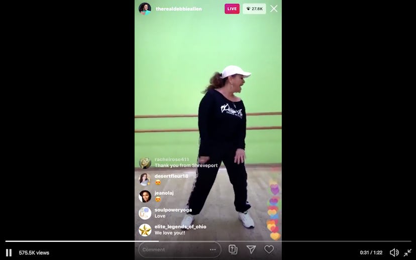 Debbie Allen hosted a dance class on her Instagram. Aww!!