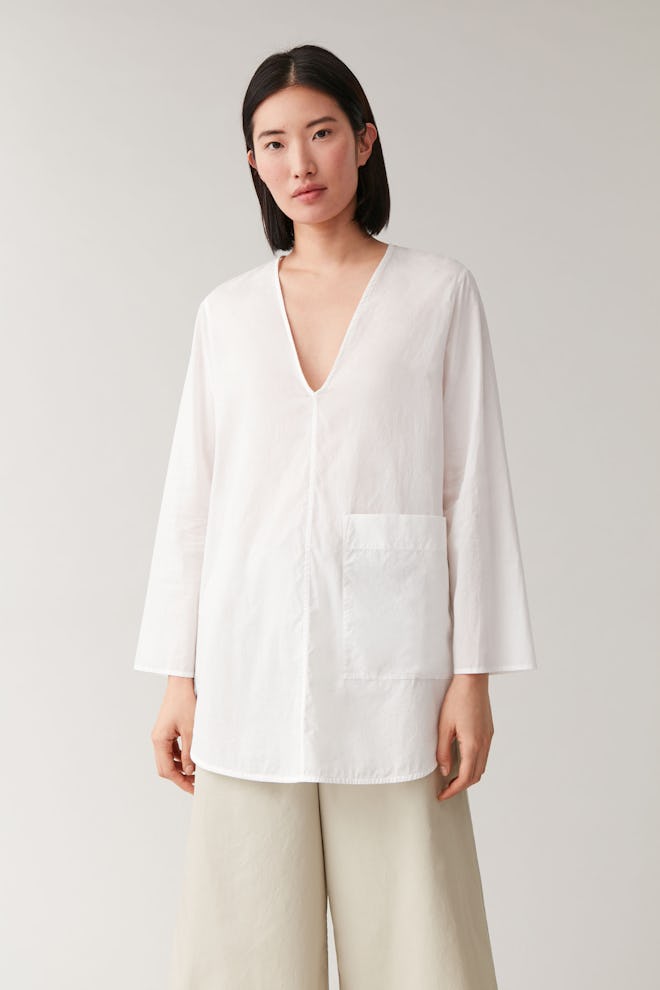 Rounded Cotton Shirt