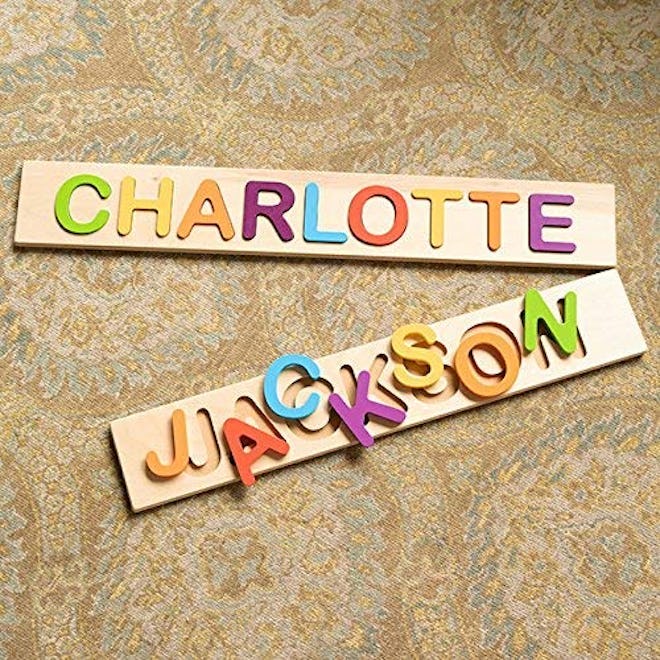 Fat Brain Toys Wooden Personalized Name Puzzle