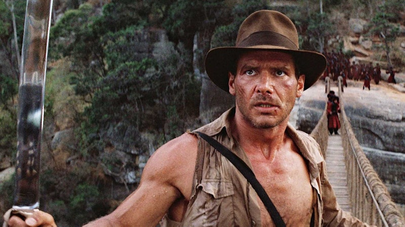 Harrison Ford as Indiana Jones in The Temple of Doom.