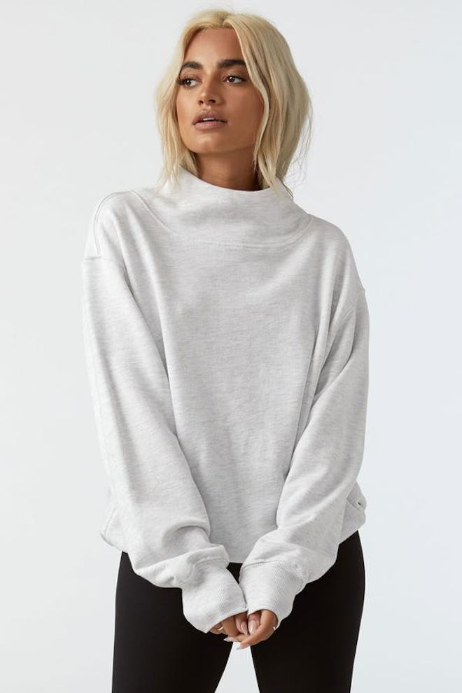 Oversized Turtleneck Sweatshirt