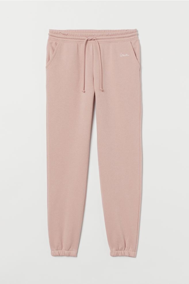 blush pink sweatpants