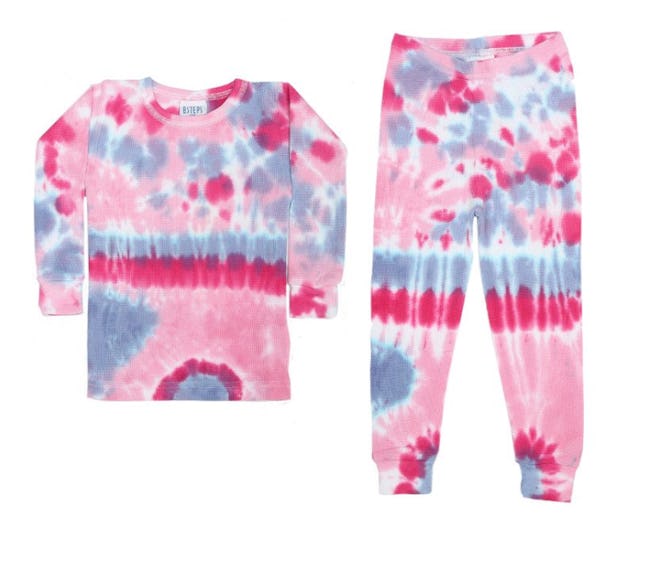 Baby Steps Tie Dye Thermal Pajamas