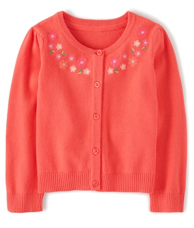  Girls Embroidered Cardigan - Fairy Blossom