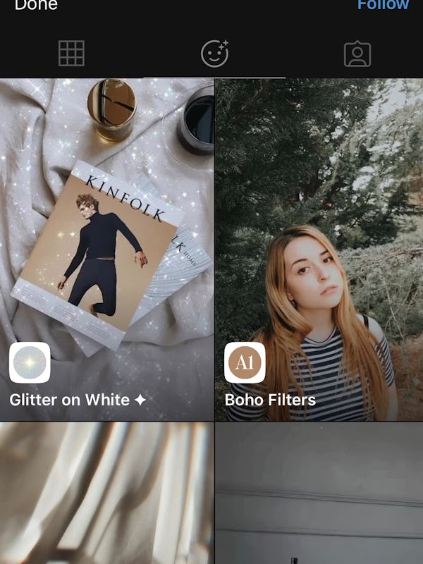 To find more filters you might like on Instagram, follow the creator. 