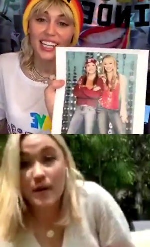 Miley Cyrus and Emily Osment