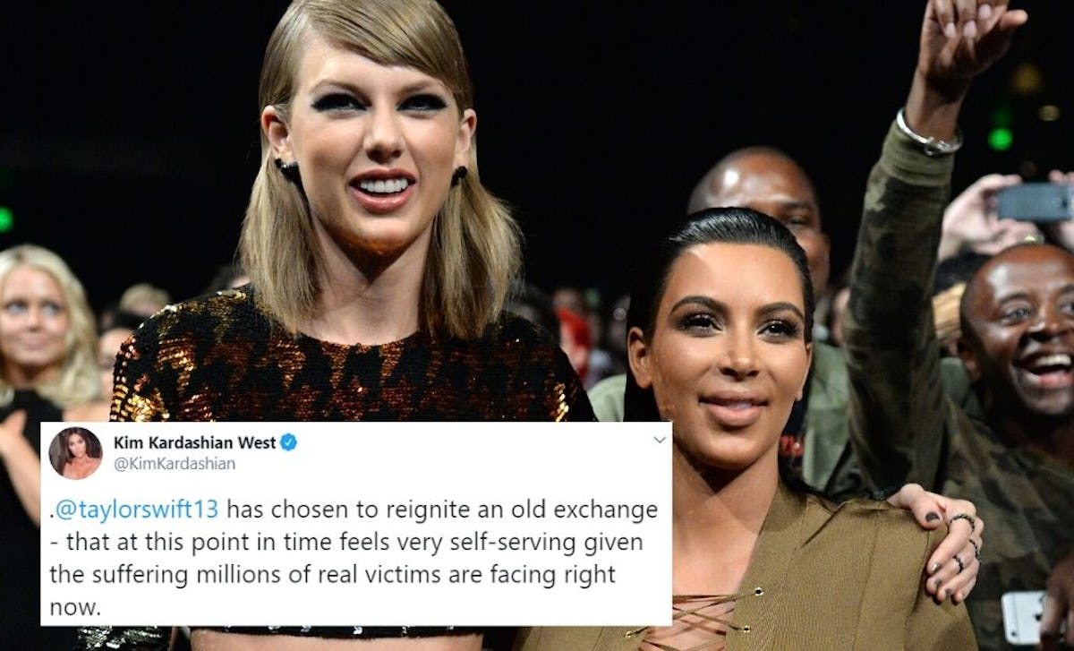 Kim Kardashian S Response To Taylor Swift S Instagram About Kanye S Phone Call Is Intense