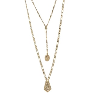 Women's Ancient Feelings Layered Necklace Set in Gold, One Size