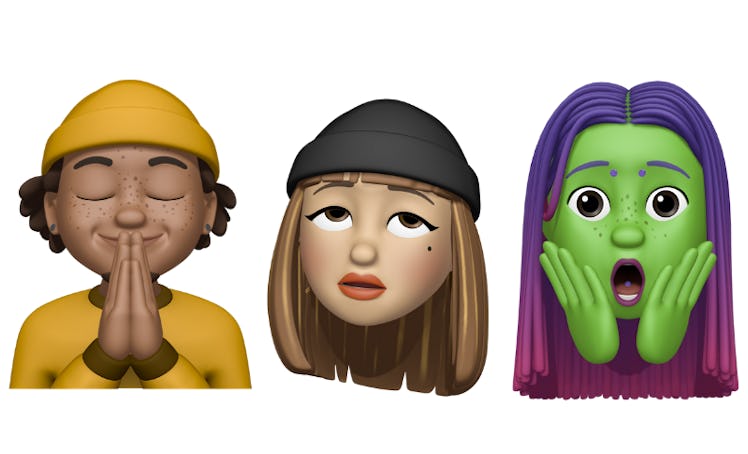 The new Memoji stickers in Apple's iOS 13.4 update include a party face with confetti. 
