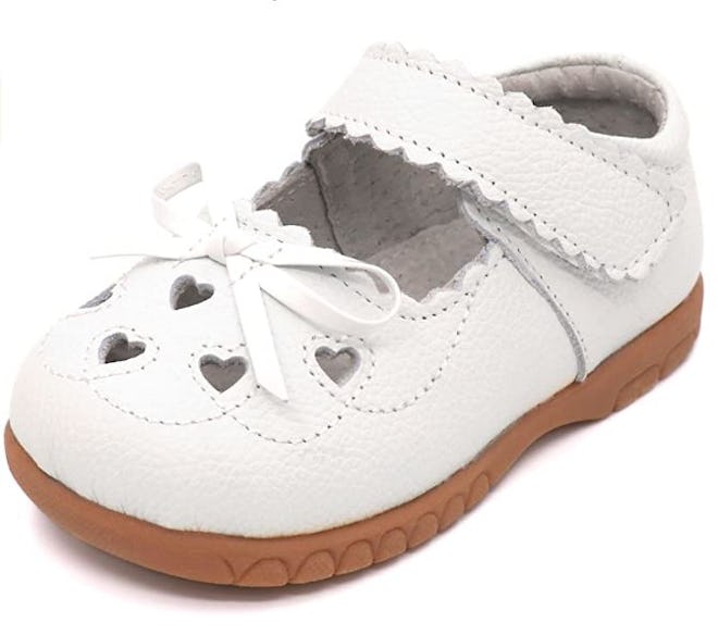 Femizee Leather Bow Mary Jane Flat Shoes