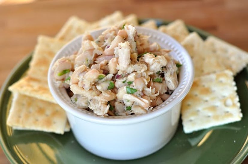 White bean and tuna salad is one recipe you can make from pantry staples that your kids will actuall...