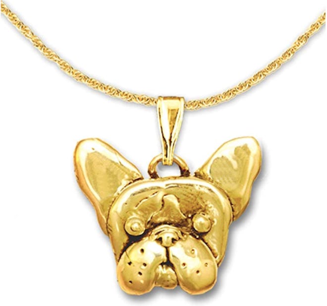 18k Gold French Bulldog Pendant