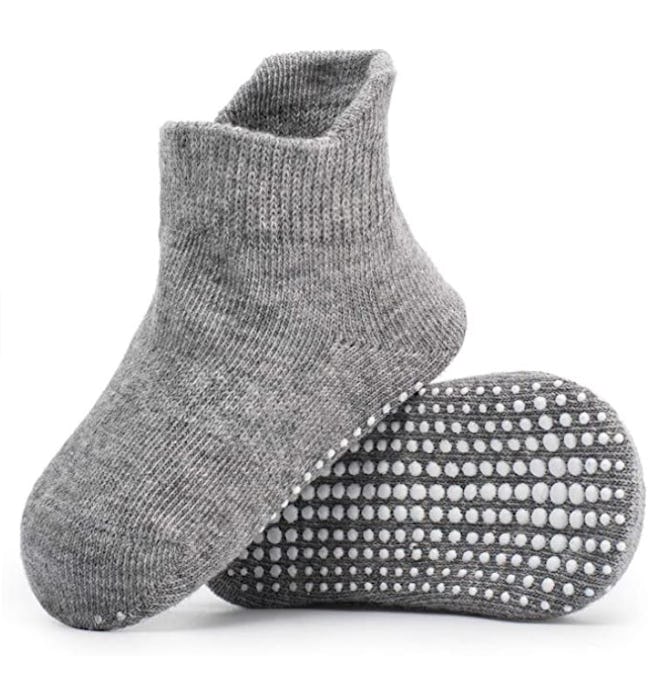 Zaples Baby Non Slip Grip Ankle Socks (9-Pack)