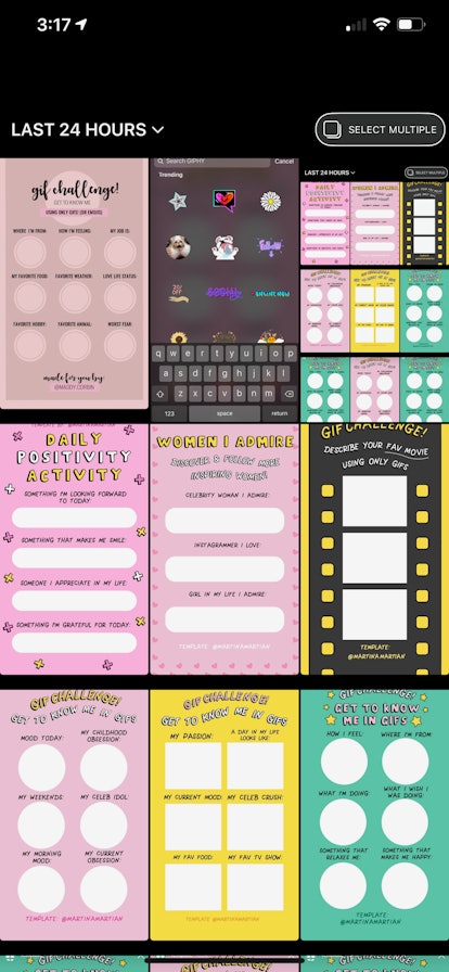 Free Cute Funny Gif Challenge General Instagram Story template