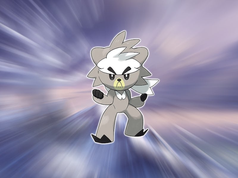 Kubfu striking a pose as air soars by him in Pokémon Sword & Shield