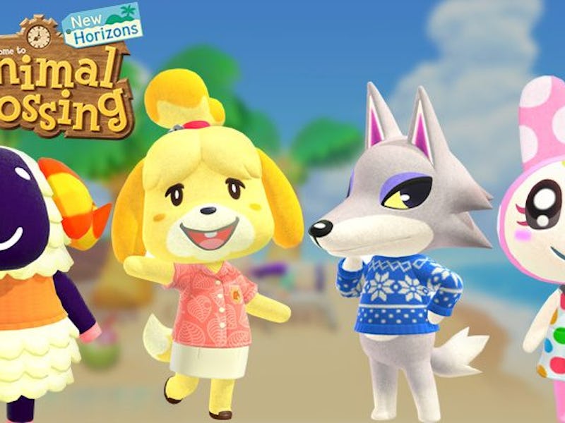 Four customized new villagers in "Animal Crossing: New Horizons"