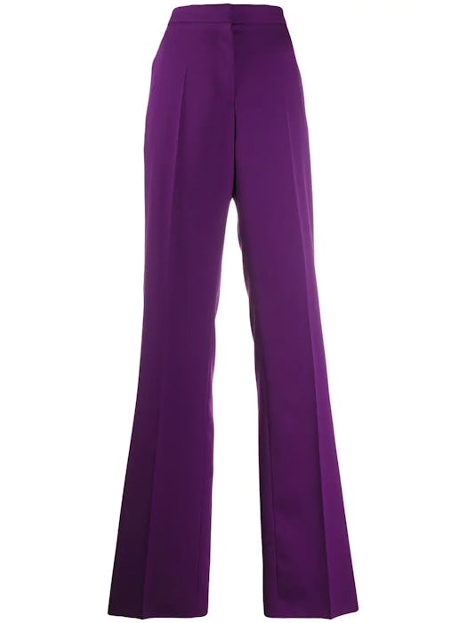 high-rise palazzo trousers