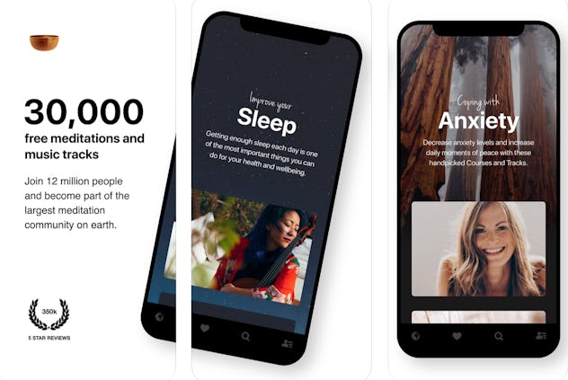 Insight Timer is a free pregnancy meditation app