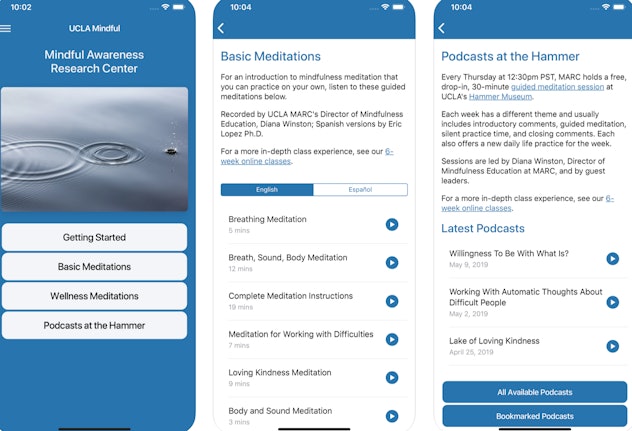 UCLA Mindful is a free pregnancy meditation app