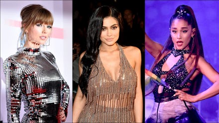 Taylor Swift, Kylie Jenner and Ariana Grande.