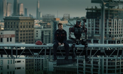 Caleb (Aaron Paul) and his robot coworker in 'Westworld' Season 3